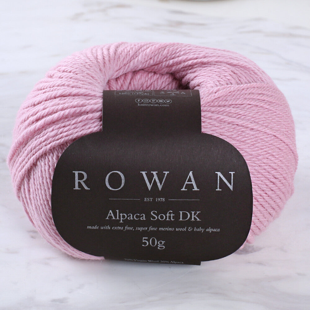 Rowan Alpaca Soft DK Yarn, Pink - 00225