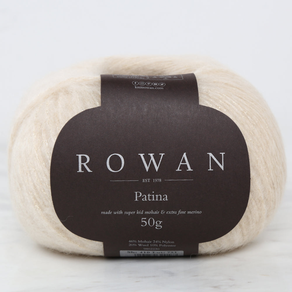 Rowan Patina Glittery Hand Knitting Yarn Light Beige - 410