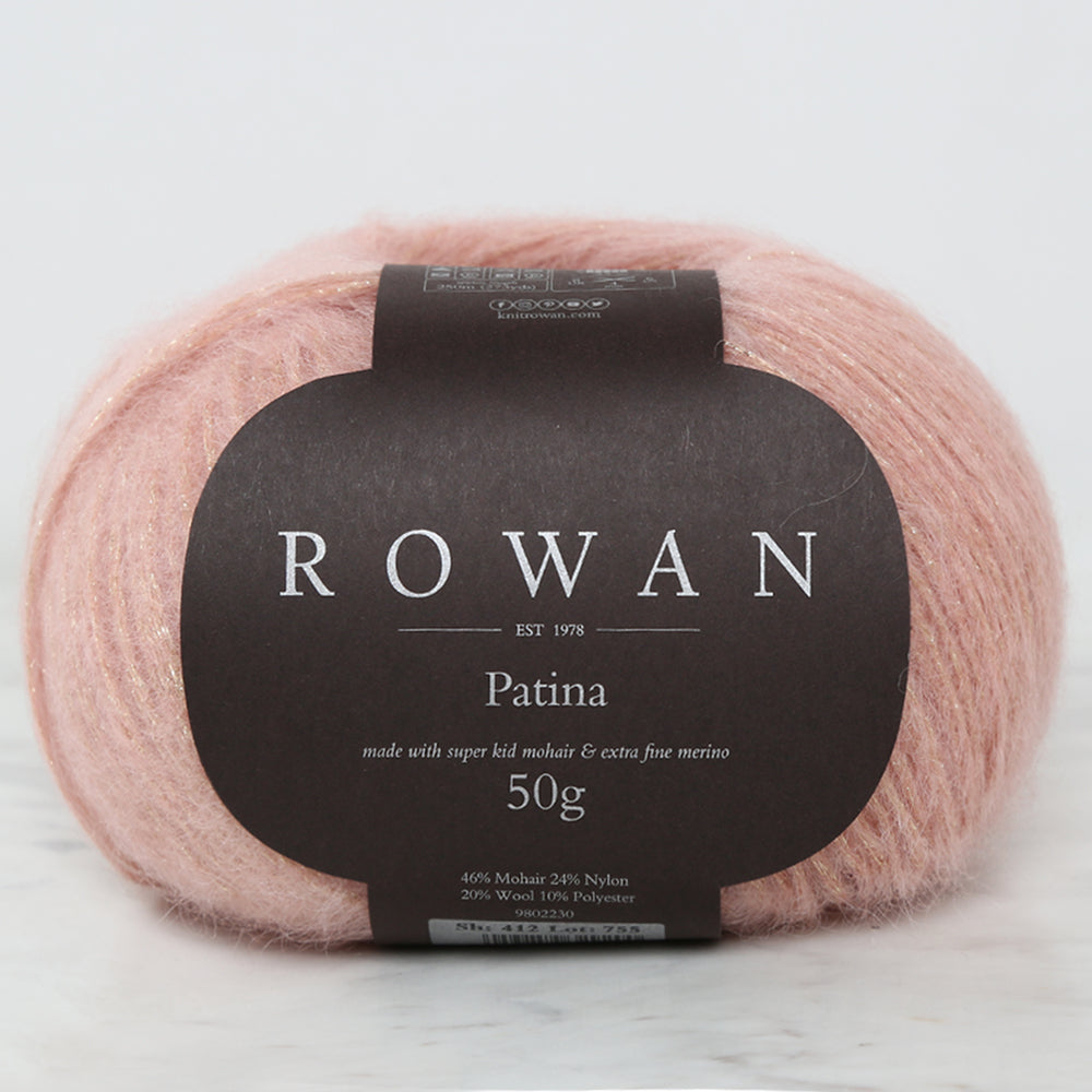 Rowan Patina Glittery Hand Knitting Yarn Pink - 412