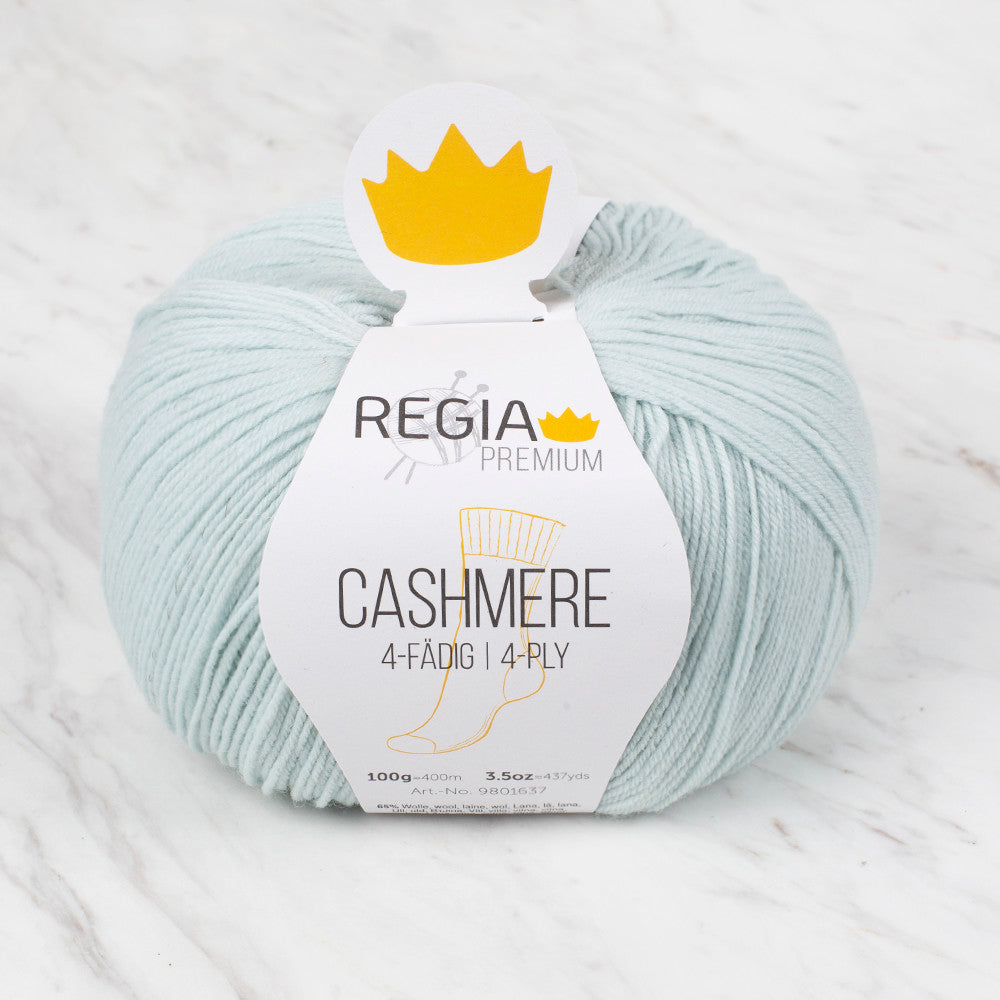 Schachenmayr Regia Premium Cashmere Knitting Yarn, Light Green - 9801637 - 00062