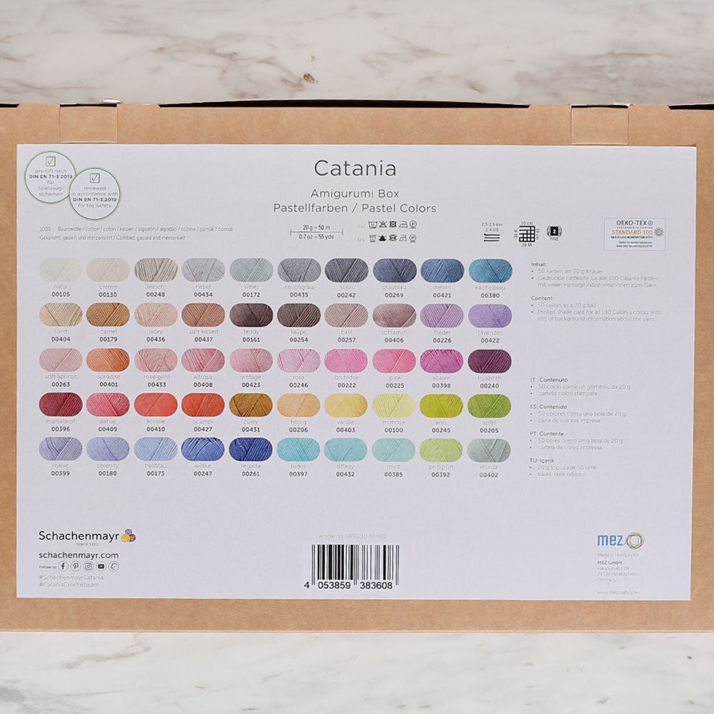 Schachenmayr Catania Amigurumi Set Pastel Colors 9891210-BOX02