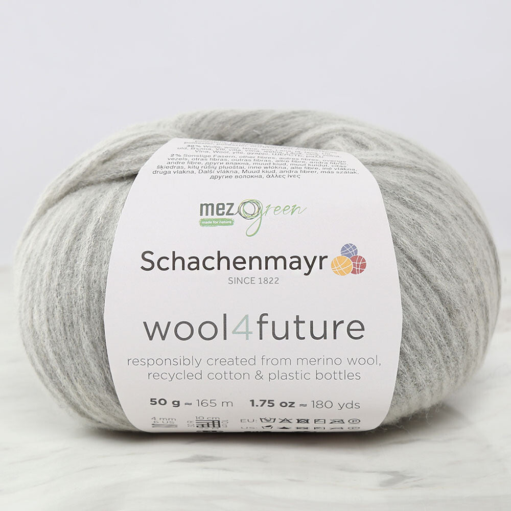 Schachenmayr wool4future Yarn, Grey - 9807594-00090