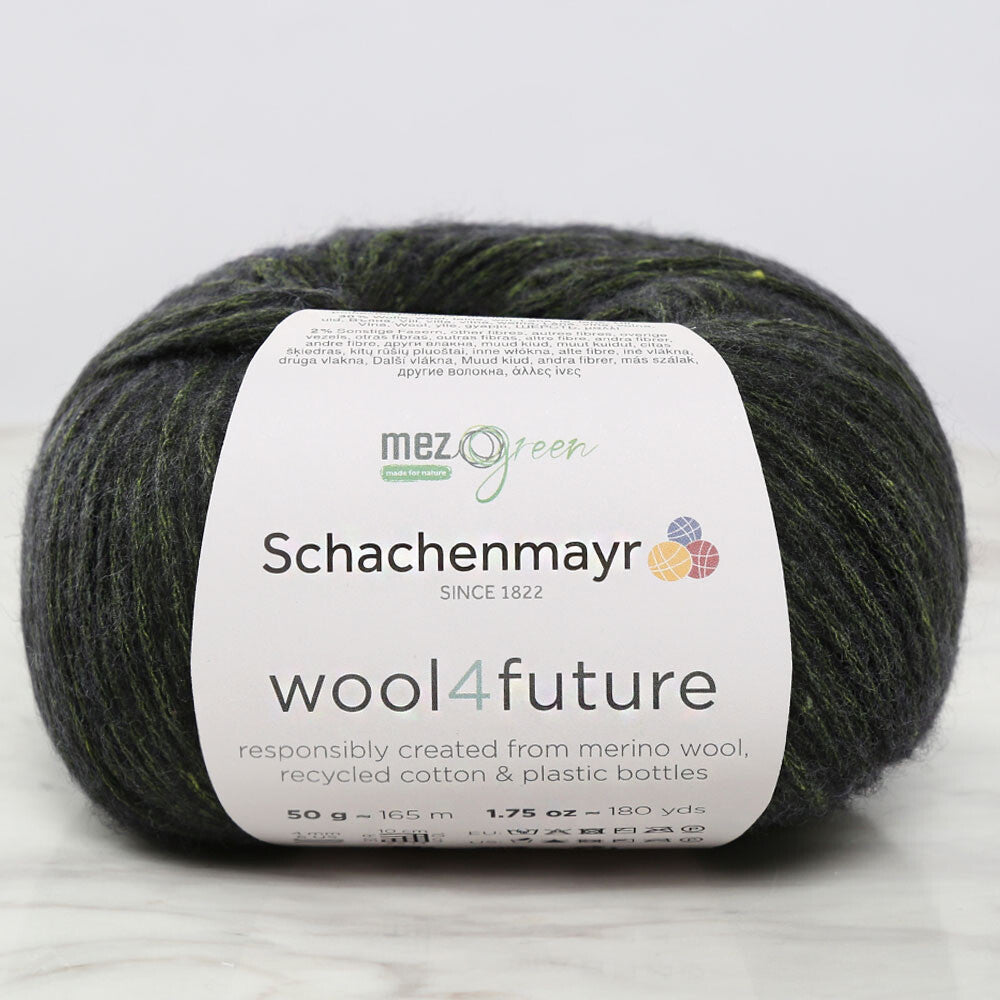 Schachenmayr wool4future Yarn, Green - 9807594-00070