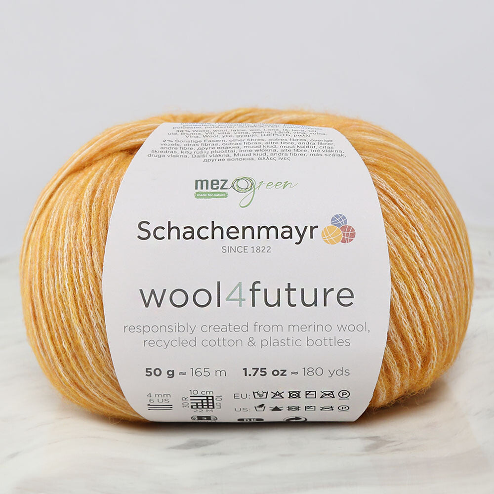 Schachenmayr wool4future Yarn, Yellow - 9807594-00022