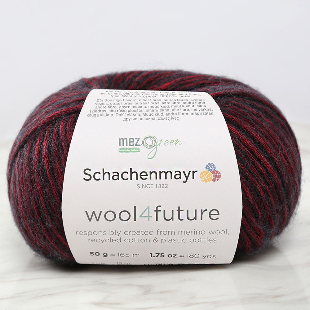 Schachenmayr wool4future Yarn, Red - 9807594-00032