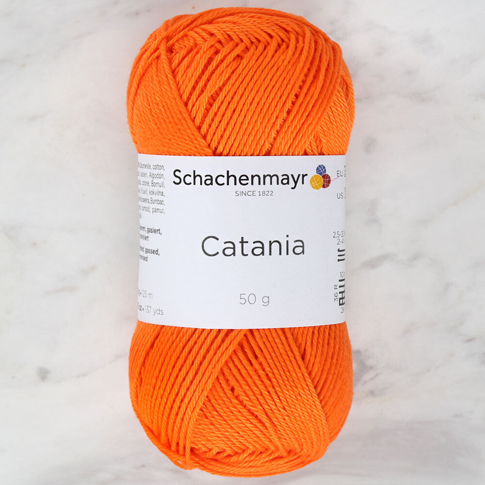Schachenmayr Catania 50gr Yarn, Orange - 9801210-0443