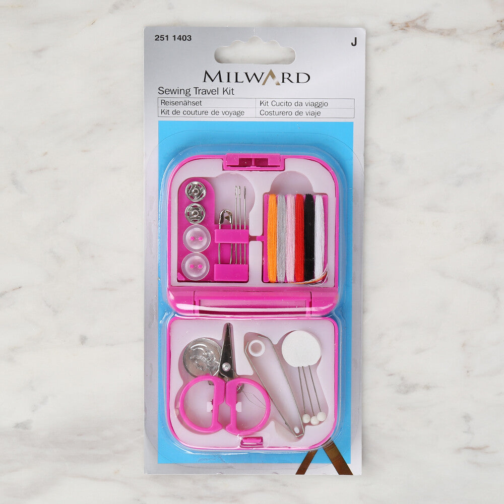 Milward Sewing Travel Kit  Pink - 251 1403