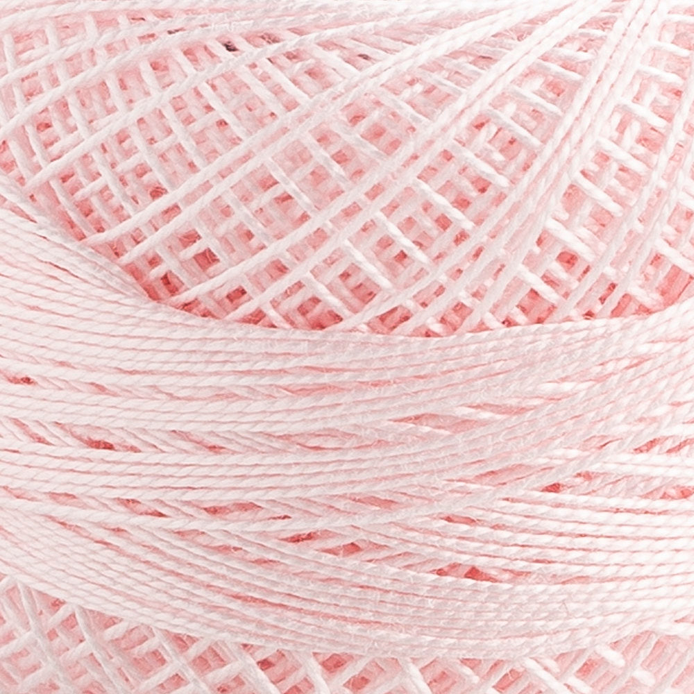 Domino Cotton Perle Size 12 Embroidery Thread (5 g), Light Pink - 4590012-49