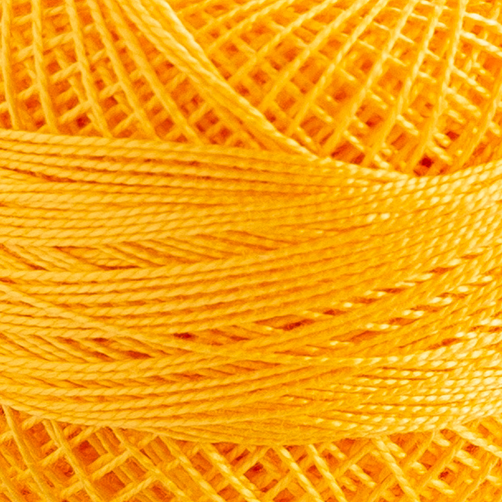 Domino Cotton Perle Size 12 Embroidery Thread (5 g), Yellow - 4590012-314