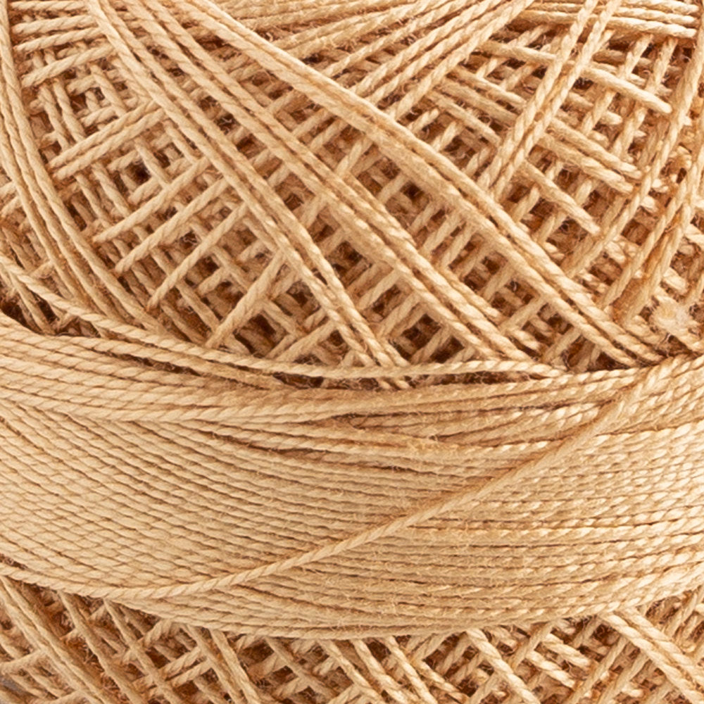 Domino Cotton Perle Size 12 Embroidery Thread (5 g), Beige - 4590012-372