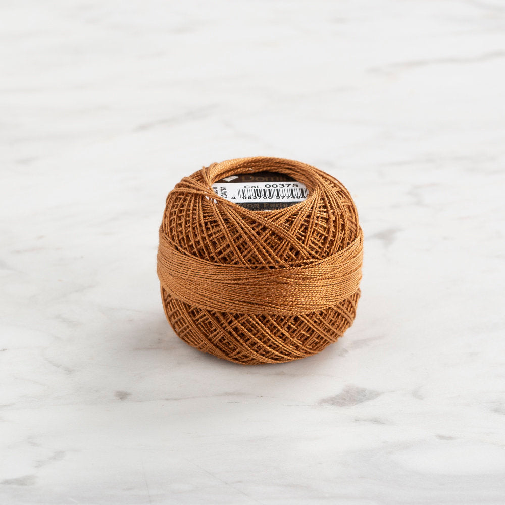 Domino Cotton Perle Size 12 Embroidery Thread (5 g), Brown - 4590012-375