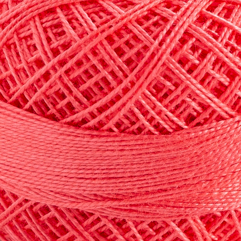 Domino Cotton Perle Size 12 Embroidery Thread (5 g), Vermilion - 4590012-467