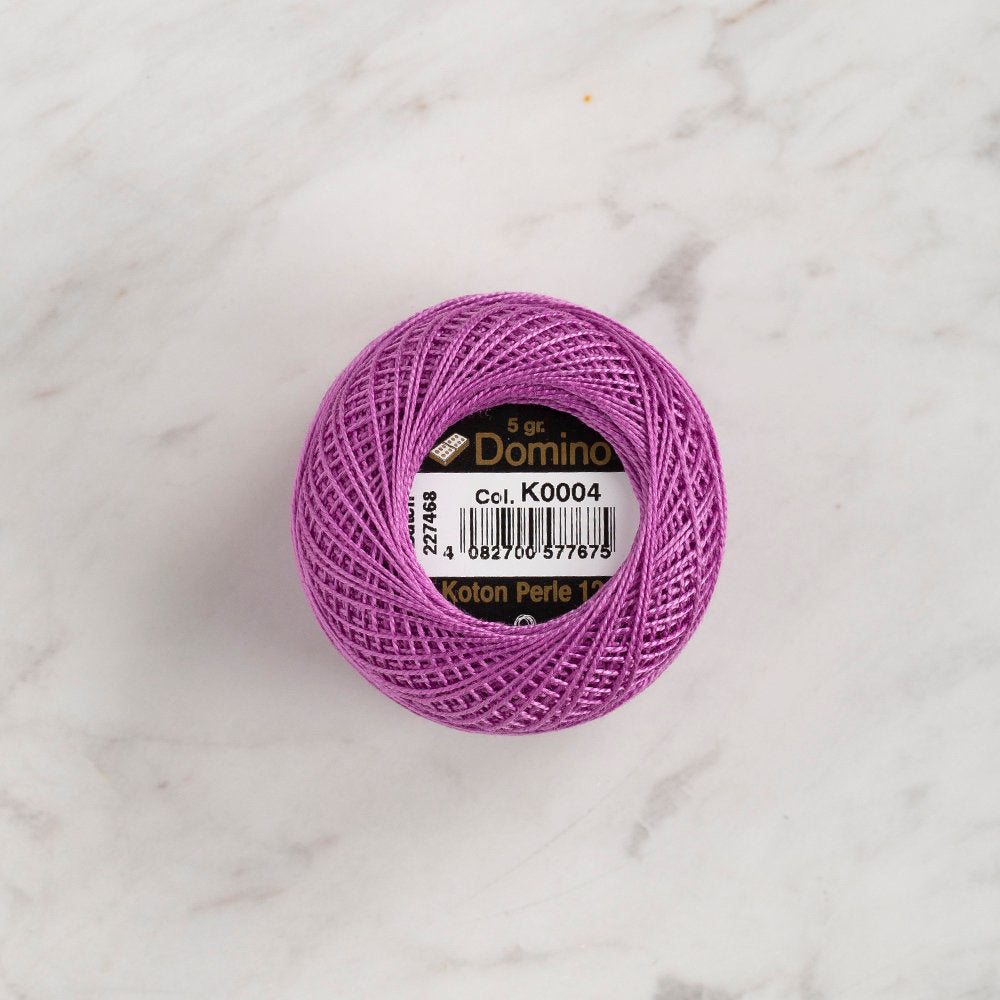 Domino Cotton Perle Size 12 Embroidery Thread (5 g), Lilac - 4590012-K0004