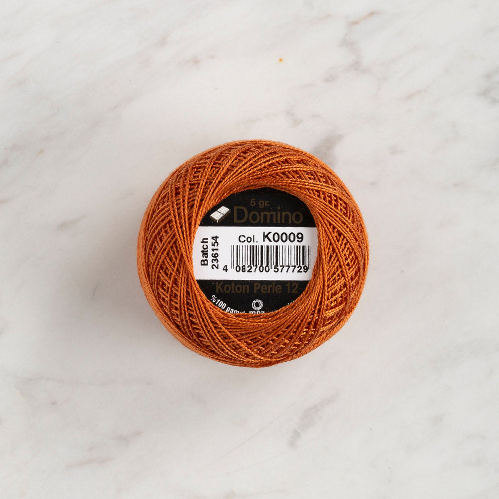 Domino Cotton Perle Size 12 Embroidery Thread (5 g), Brown - 4590012-K0009