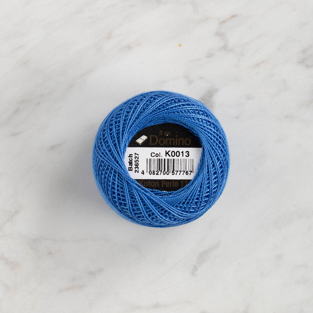 Domino Cotton Perle Size 12 Embroidery Thread (5 g), Blue - 4590012-K0013