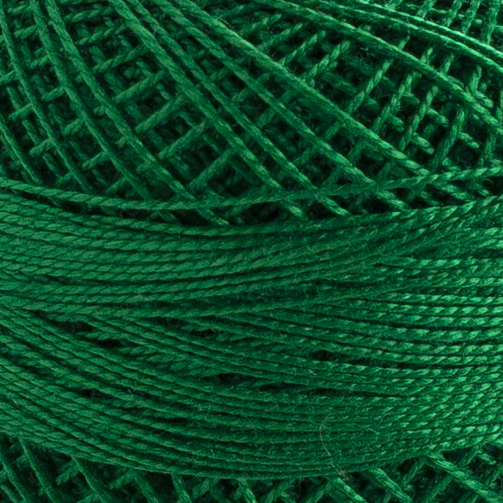 Domino Cotton Perle Size 12 Embroidery Thread (5 g), Green - 4590012-K0017