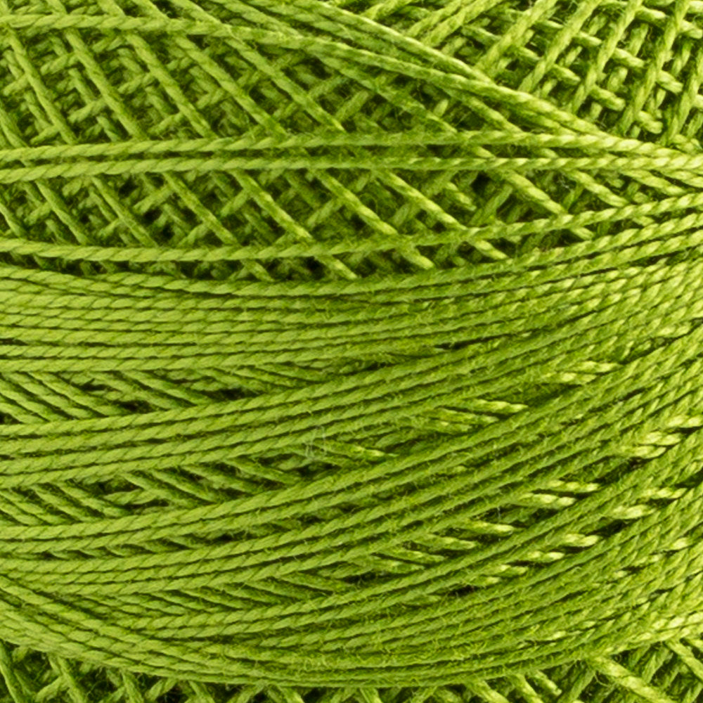 Domino Cotton Perle Size 12 Embroidery Thread (5 g), Green - 4590012-K0027