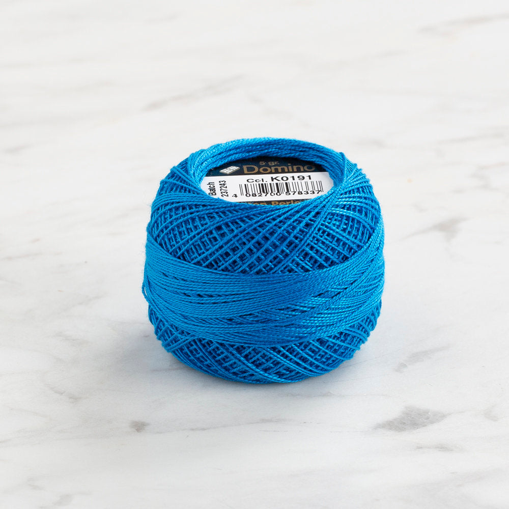 Domino Cotton Perle Size 12 Embroidery Thread (5 g), Blue - 4590012-K0191