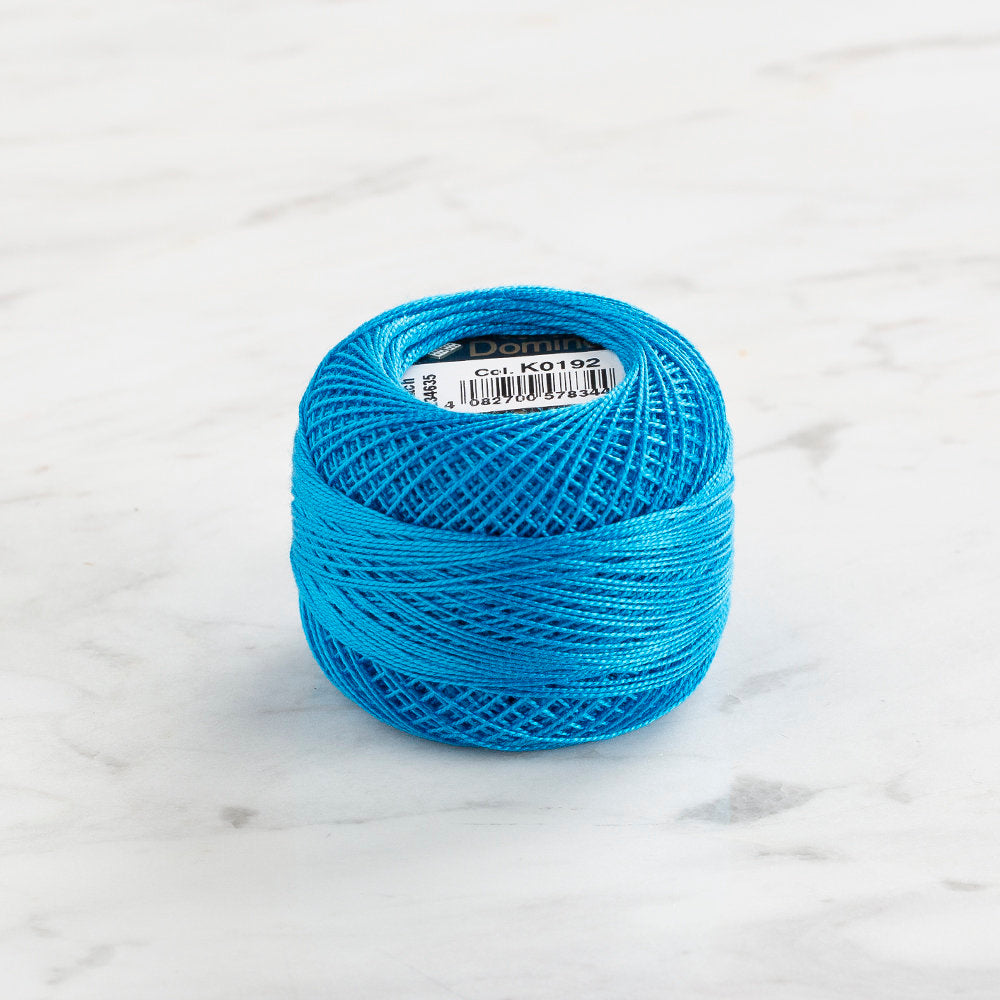 Domino Cotton Perle Size 12 Embroidery Thread (5 g), Blue - 4590012-K0192