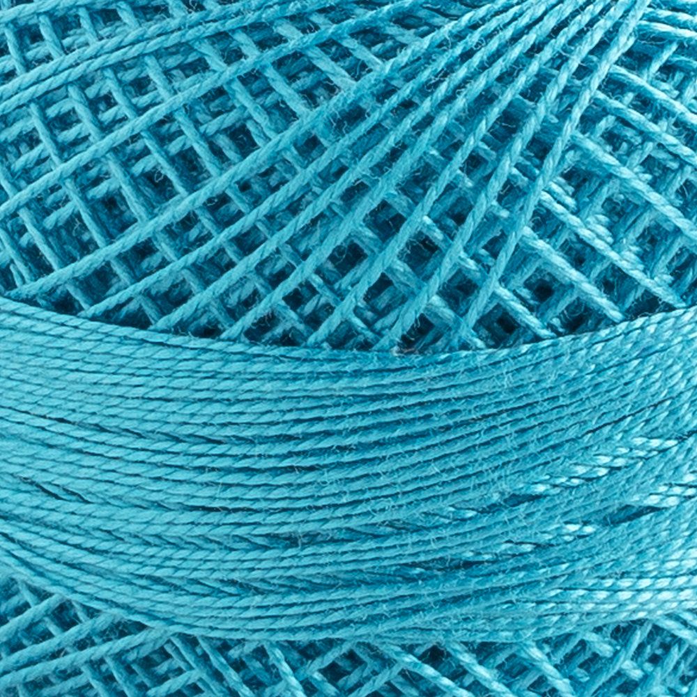 Domino Cotton Perle Size 12 Embroidery Thread (5 g), Turquoise - 4590012-K0195