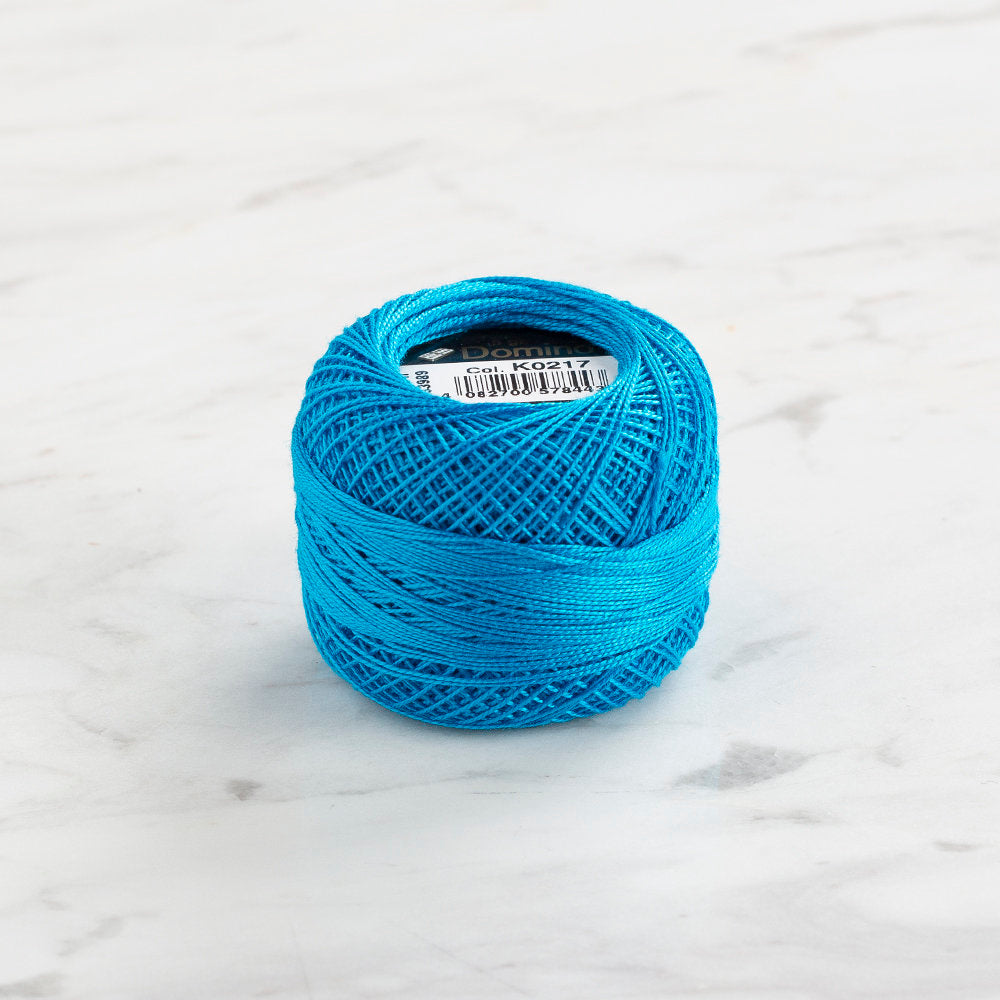 Domino Cotton Perle Size 12 Embroidery Thread (5 g), Blue - 4590012-K0217