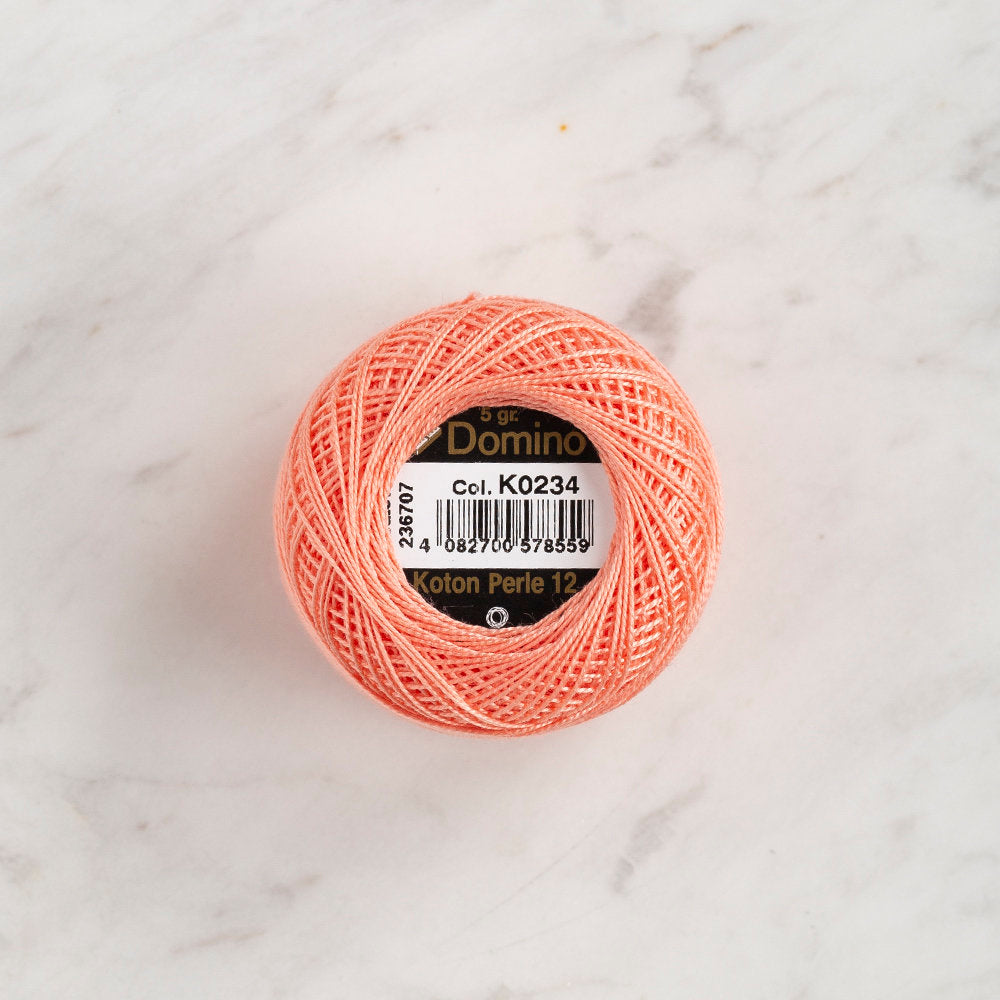 Domino Cotton Perle Size 12 Embroidery Thread (5 g), Light pink - 4590012-K0234