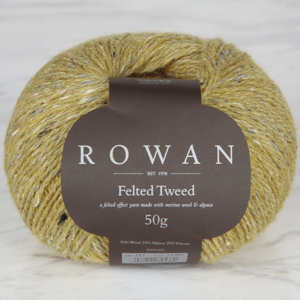 Rowan Felted Tweed 50gr Yarn , Mustard - 181