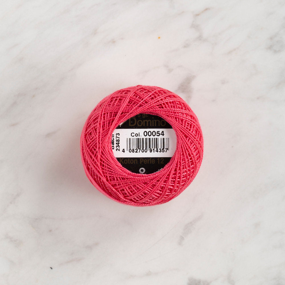 Domino Cotton Perle Size 12 Embroidery Thread (5 g), Dark Pink - 4590012-54