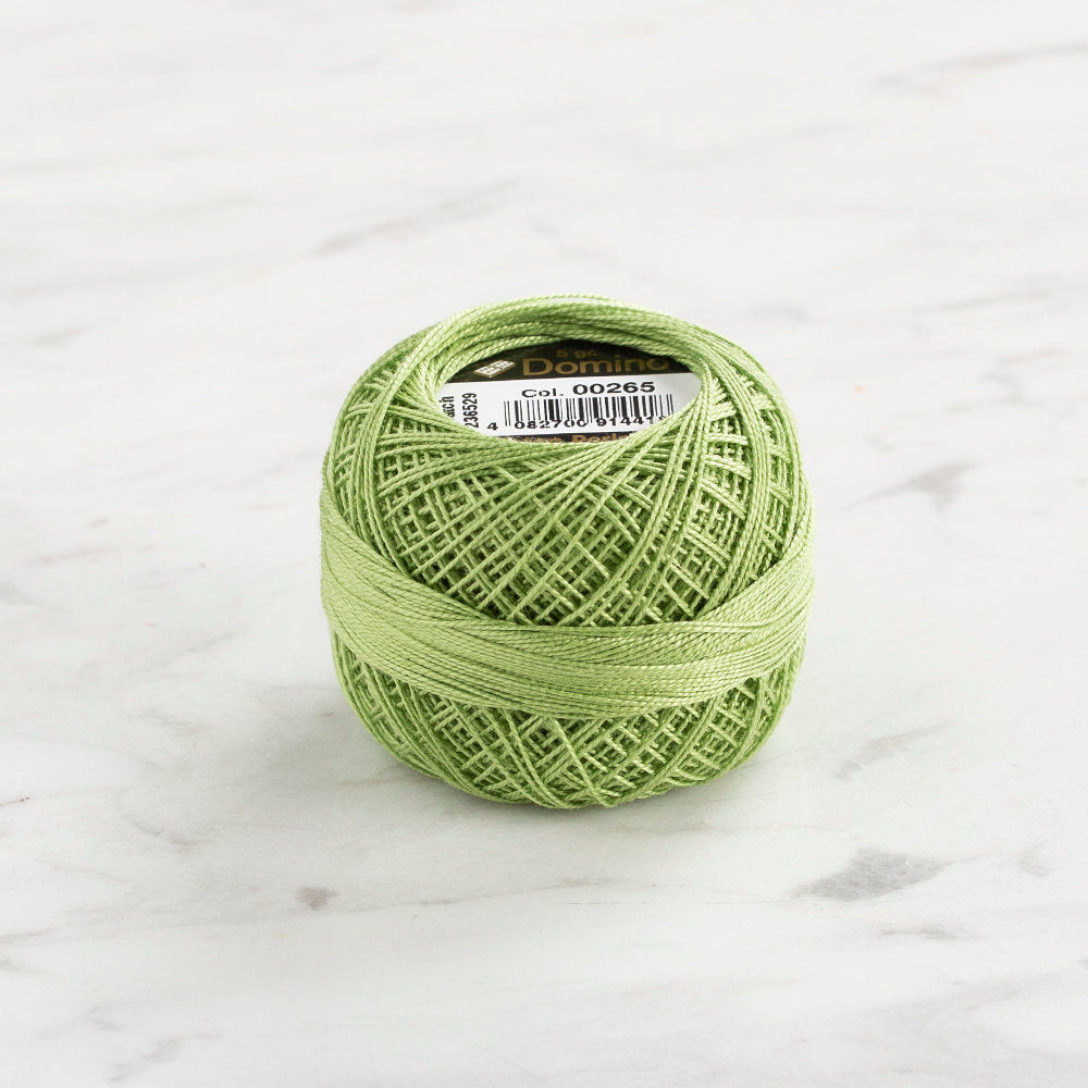 Domino Cotton Perle Size 12 Embroidery Thread (5 g), Green - 4590012-265