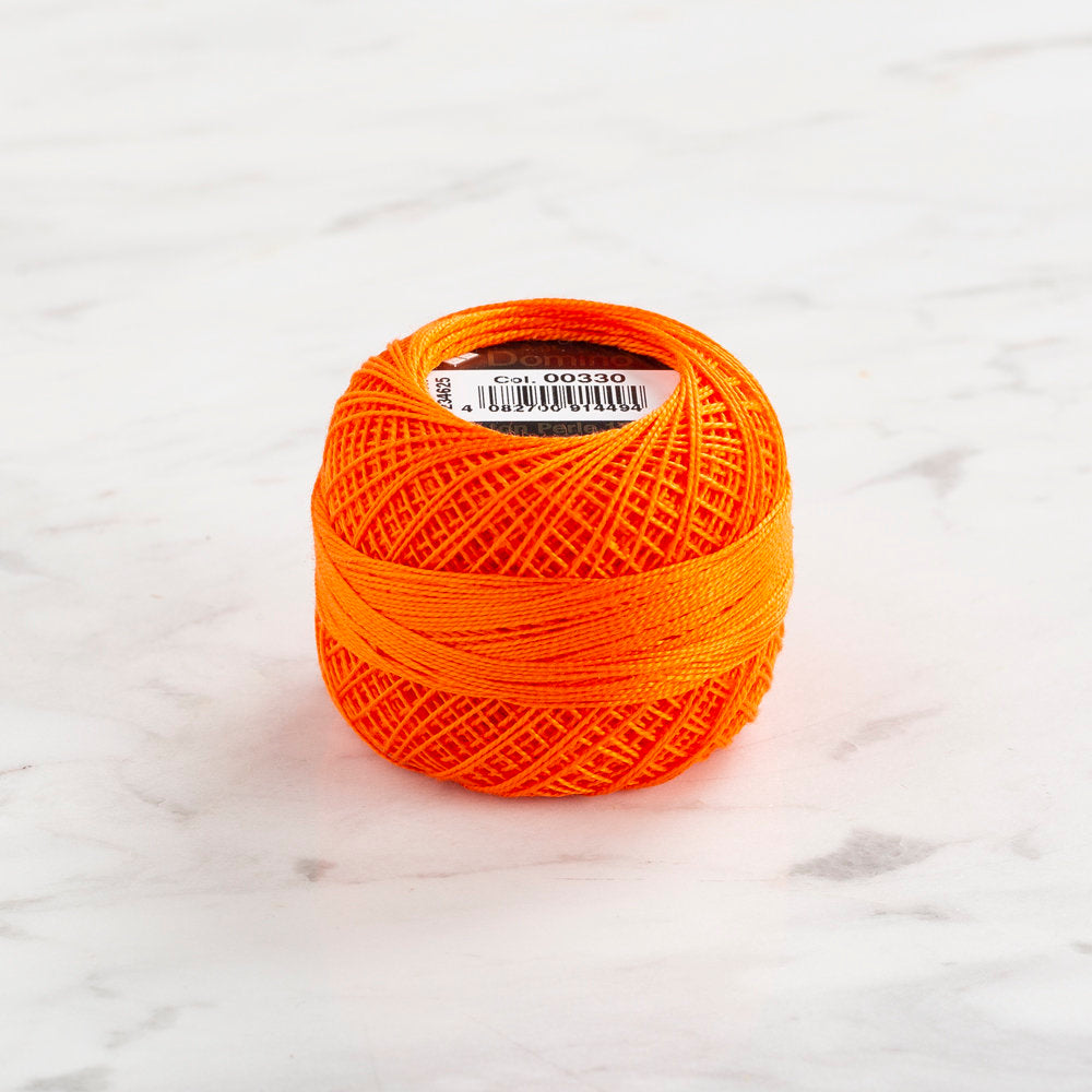 Domino Cotton Perle Size 12 Embroidery Thread (5 g), Orange - 4590012-330