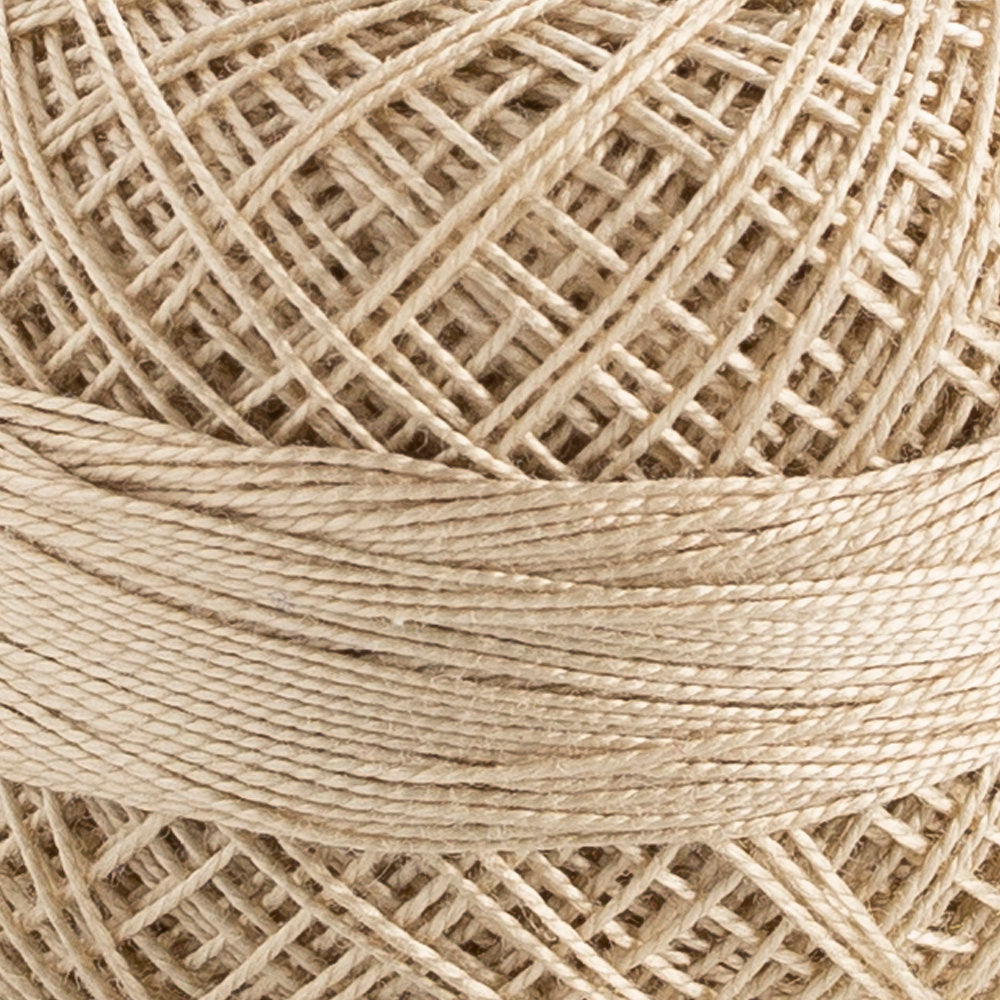 Domino Cotton Perle Size 12 Embroidery Thread (5 g), Beige - 4590012-391