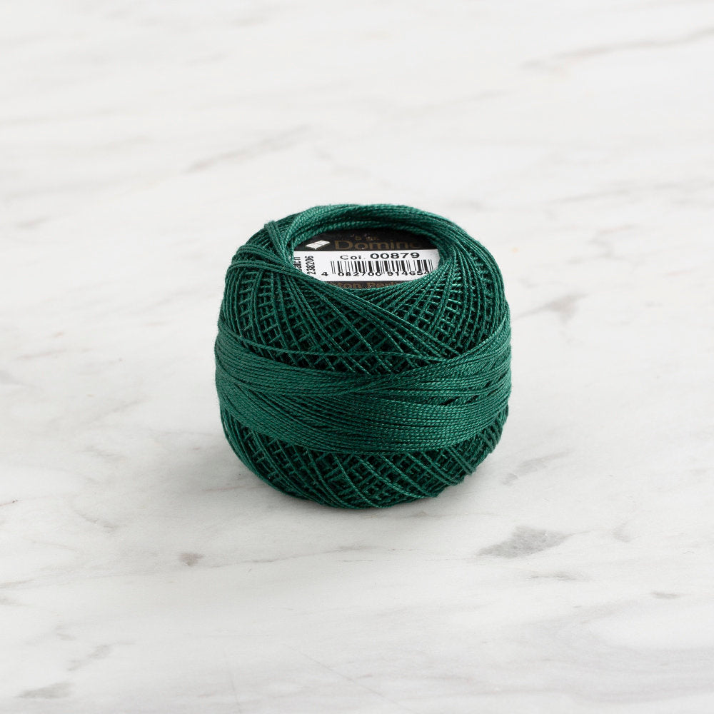 Domino Cotton Perle Size 12 Embroidery Thread (5 g), Green - 4590012-879