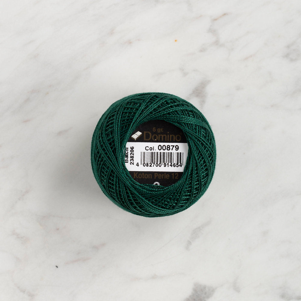 Domino Cotton Perle Size 12 Embroidery Thread (5 g), Green - 4590012-879