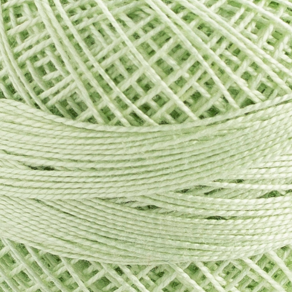 Domino Cotton Perle Size 12 Embroidery Thread (5 g), Light Green - 4590012-1043