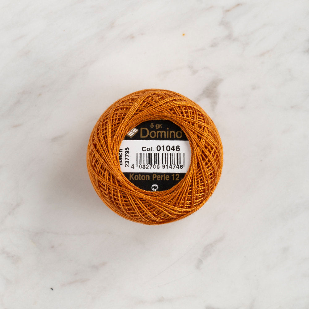 Domino Cotton Perle Size 12 Embroidery Thread (5 g), Brown - 4590012-K01046