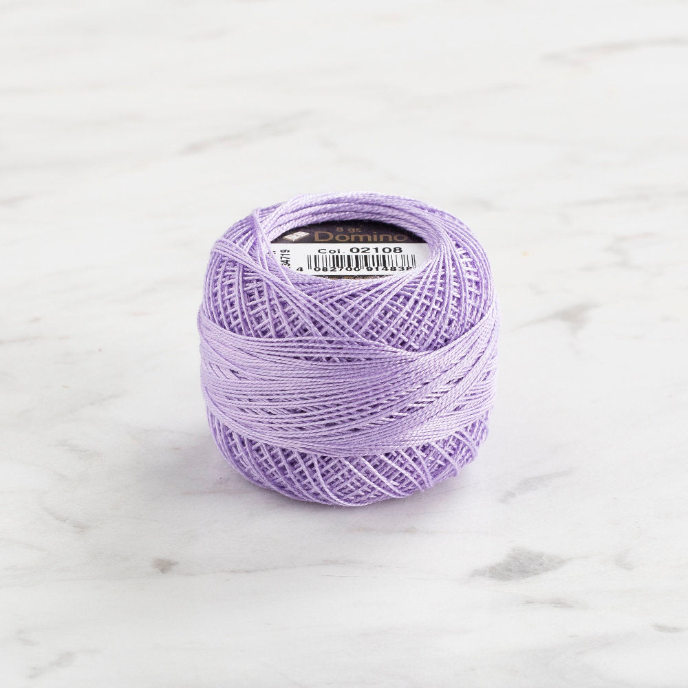 Domino Cotton Perle Size 12 Embroidery Thread (5 g), Lilac - 4590012-2108