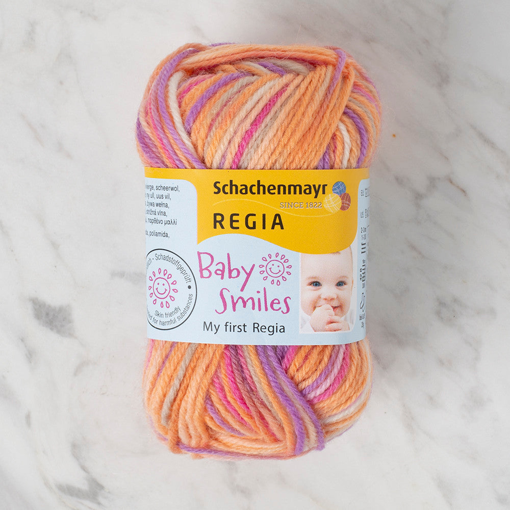 Schachenmayr Baby Smiles My First Regia 25 gr Knitting Yarn, Variegated - 9801296 - 01814