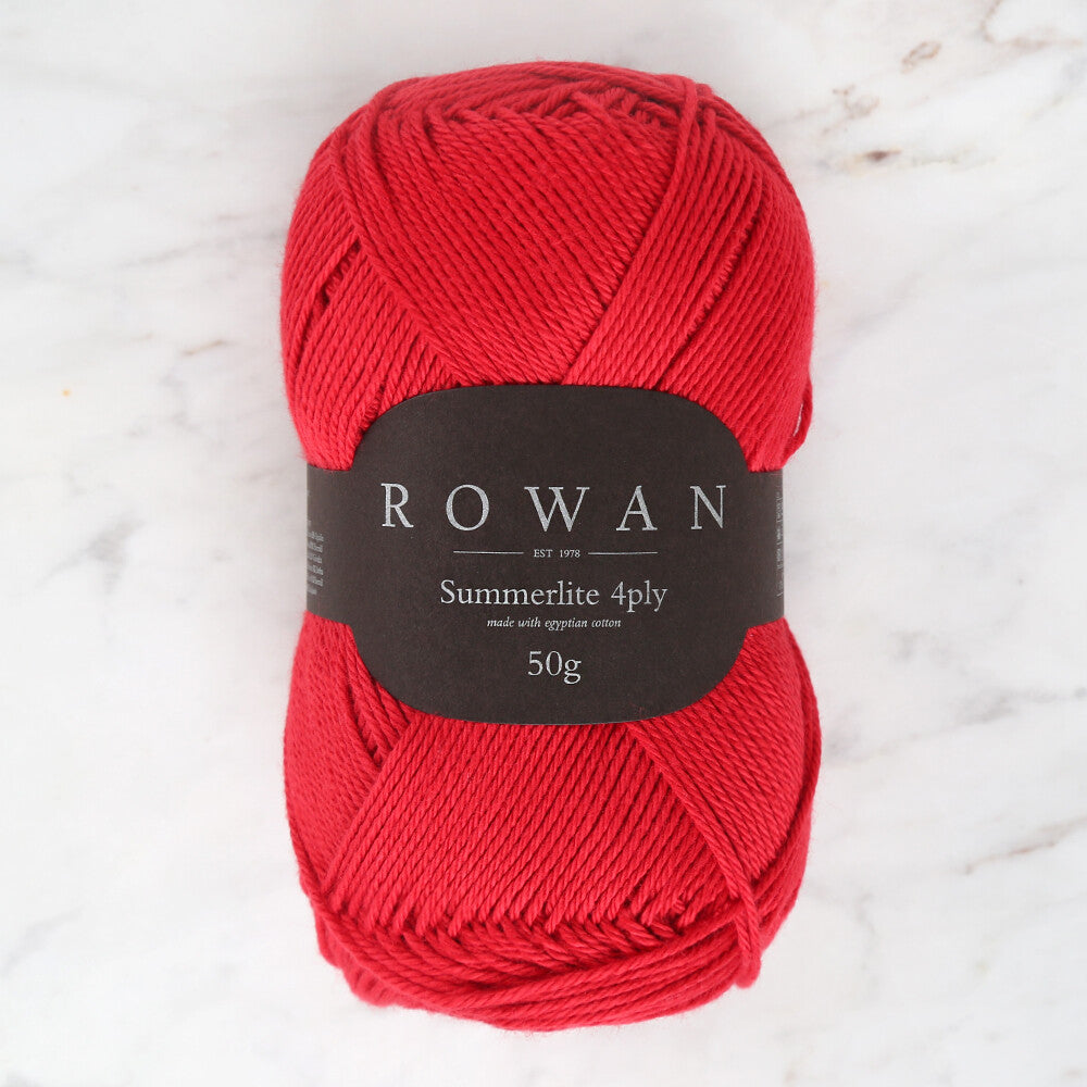 Rowan Summerlite 4Ply Yarn, Red - 00450