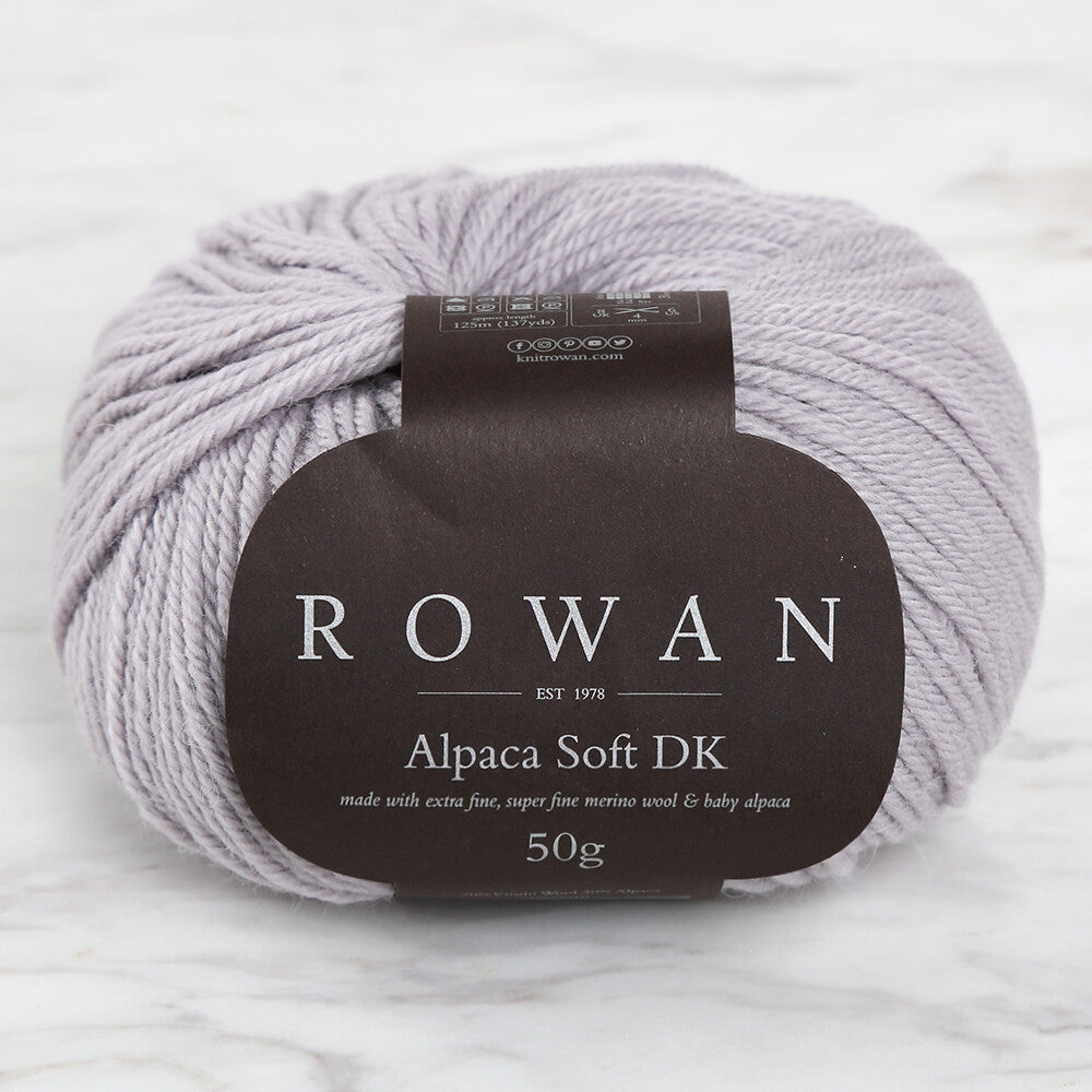 Rowan Alpaca Soft DK Yarn, Grey - 00231