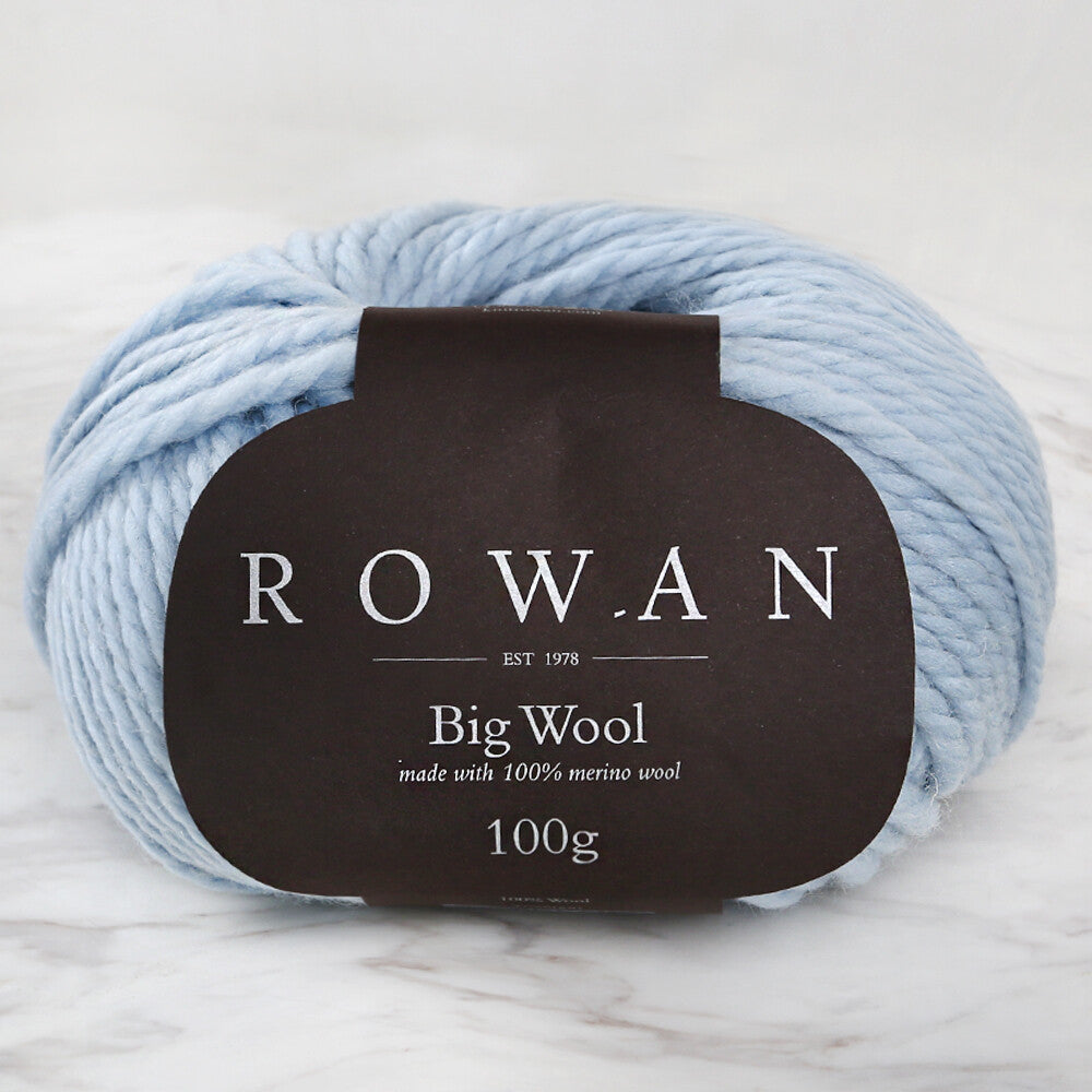 Rowan Big Wool Yarn, Light Blue - 00021