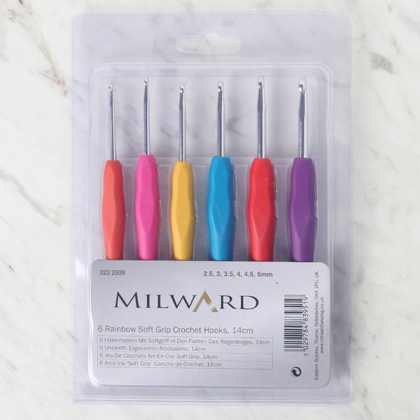 Milward Crochet Hook Set: Soft-Grip : Set of 9