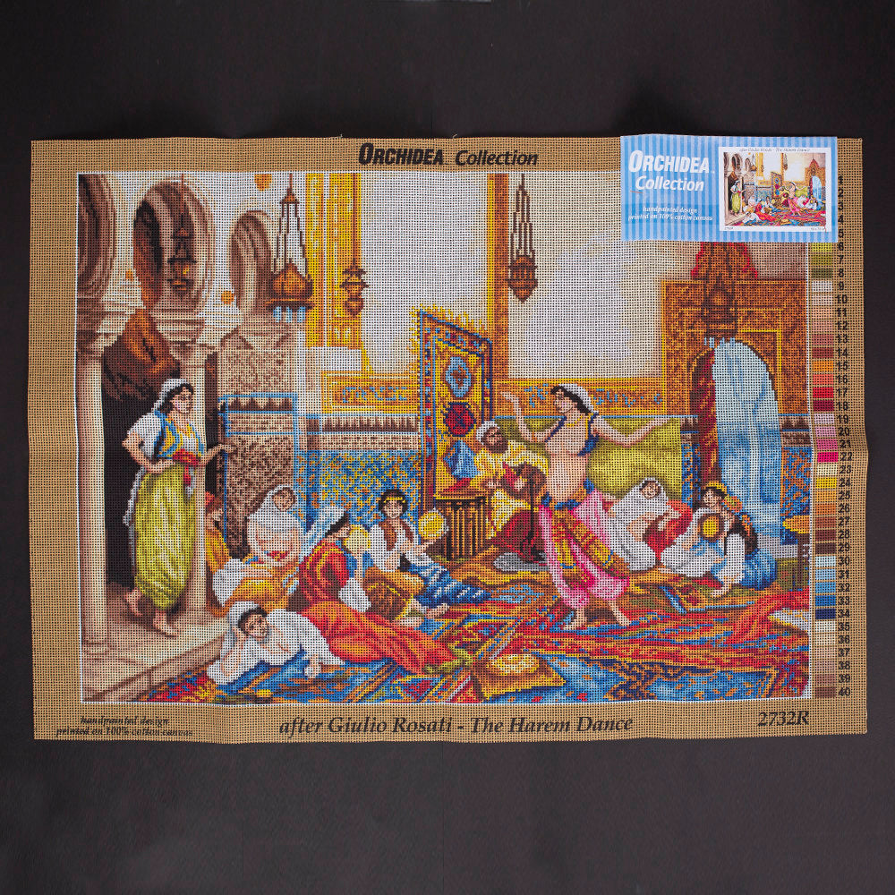 Orchidea 50x70cm Printed Gobelin, Giulio Rosati - The Harem Dance - 2732R