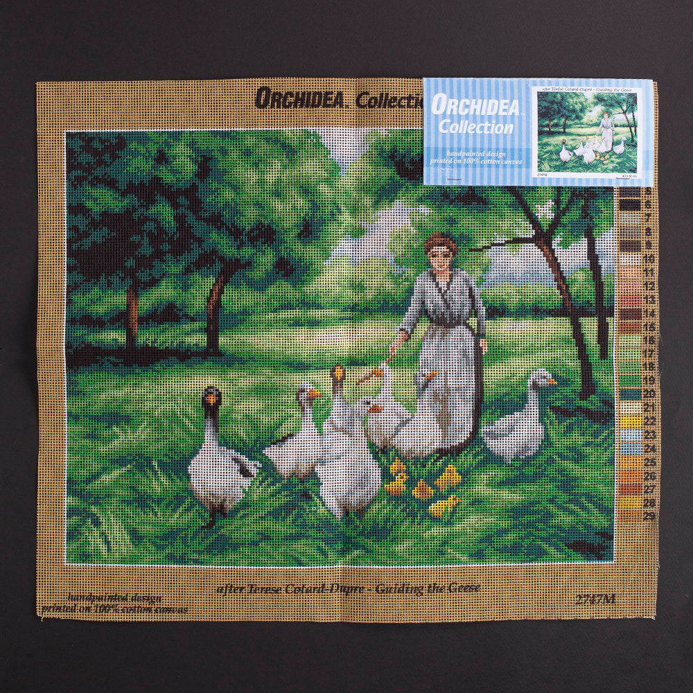 Orchidea 40x50cm Printed Gobelin, Therese Françoise Cotard-Dupre - Guiding the Geese - 2747M