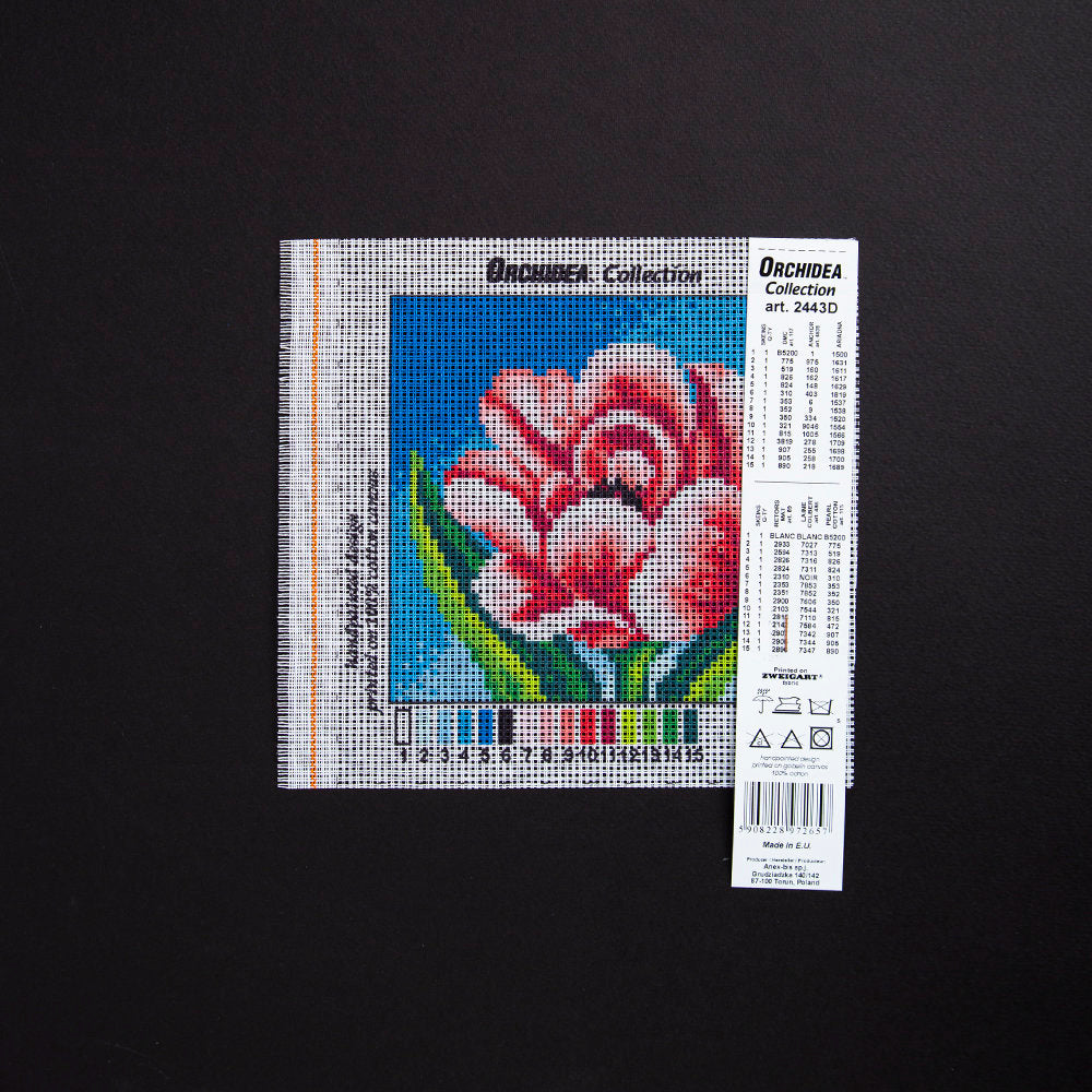 Orchidea 15x15cm Printed Gobelin, Peony - 2443D