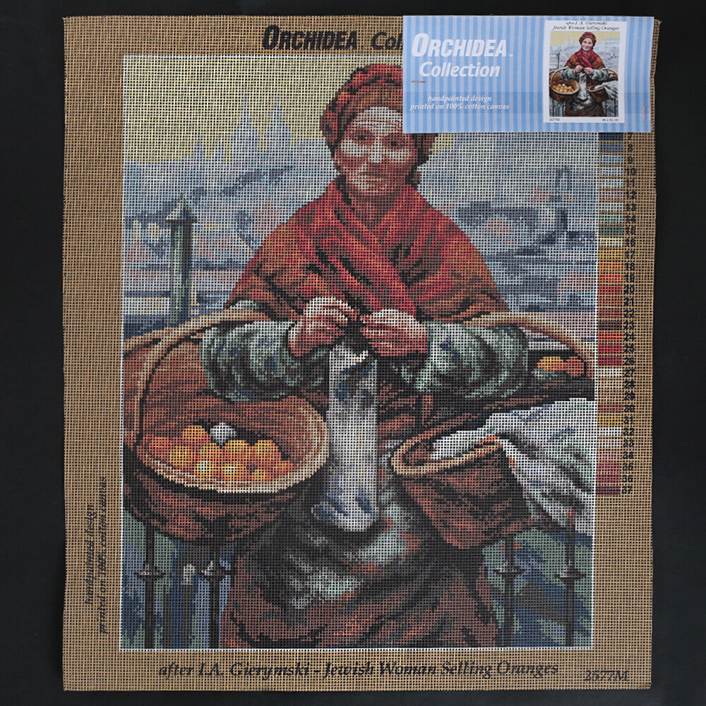 Orchidea 40x50 cm I. A. Gierymski - Jewish Woman Selling Oranges Printed Gobelin 2577M