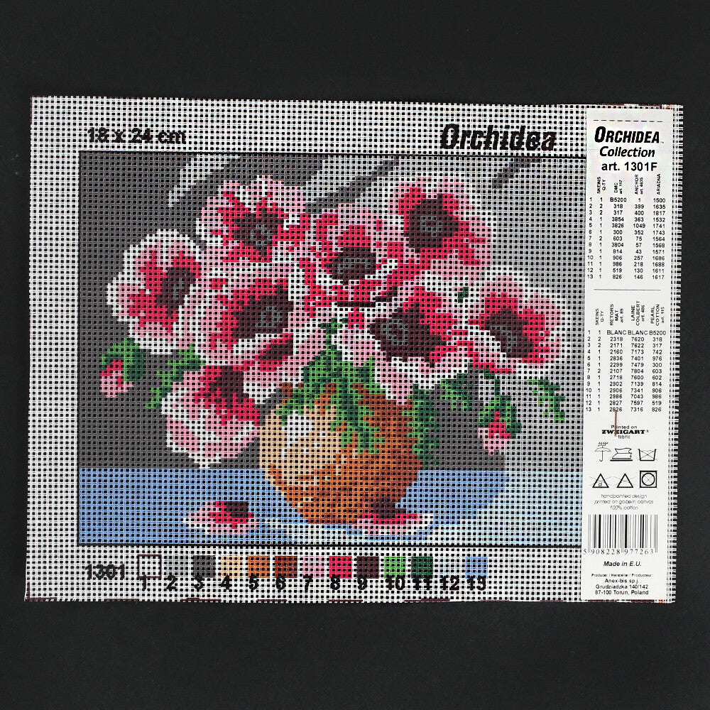 Orchidea 18x24 cm Printed Gobelin 1301F