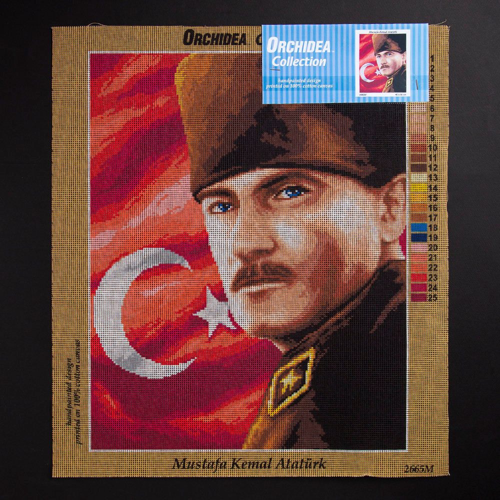 Orchidea 40x50cm Printed Gobelin, Mustafa Kemal Atatürk - 2665M