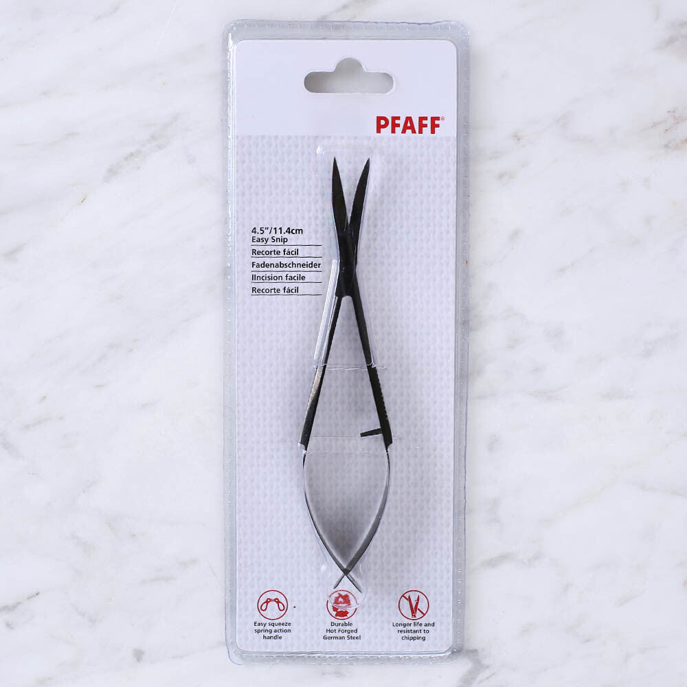 PFAFF Spring Precision Cutting Scissors 4.5 inch - Black