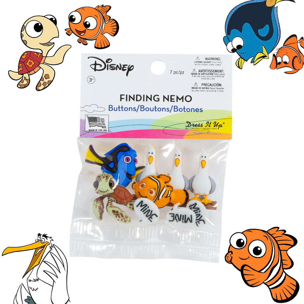 Dress It Up Creative Button Assortment, Finding Nemo - 7723