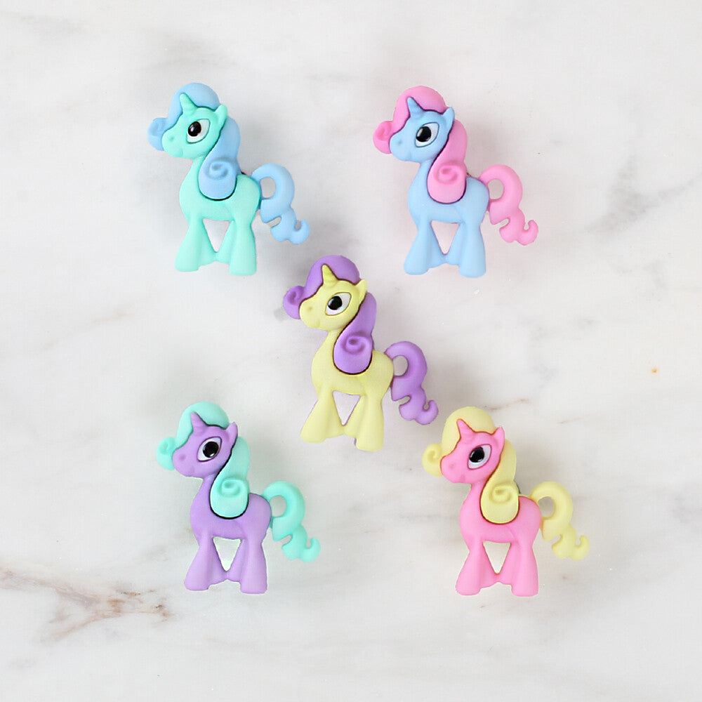 Dress It Up Creative Button Assortment, Unicorn Squad - 10522